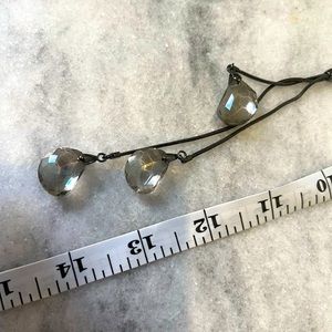 Banana republic smoke colored necklace and earrings